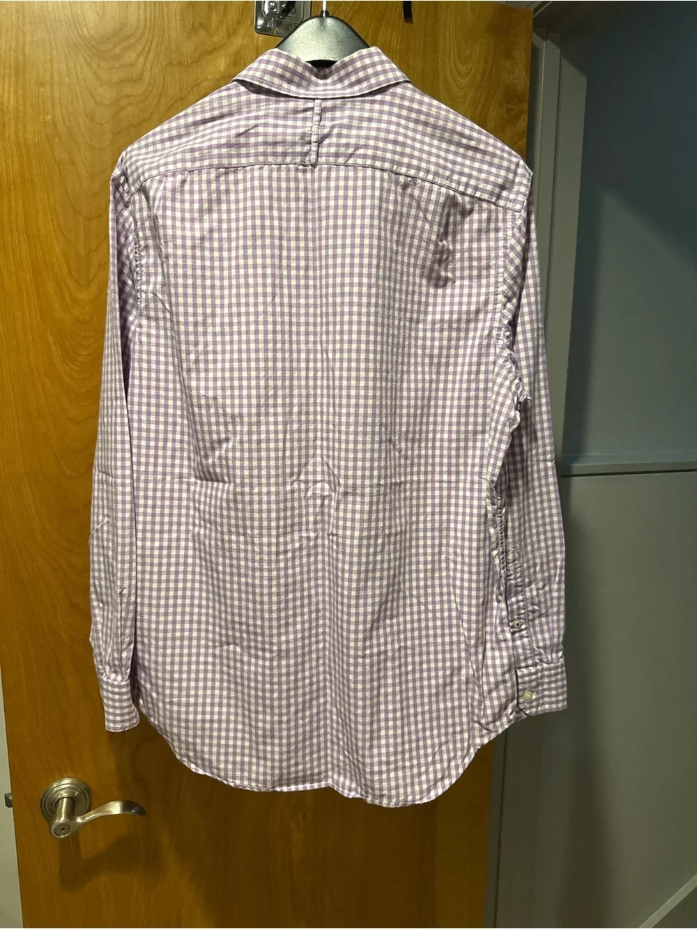 Banana Republic Lavender Gingham Dress Shirt